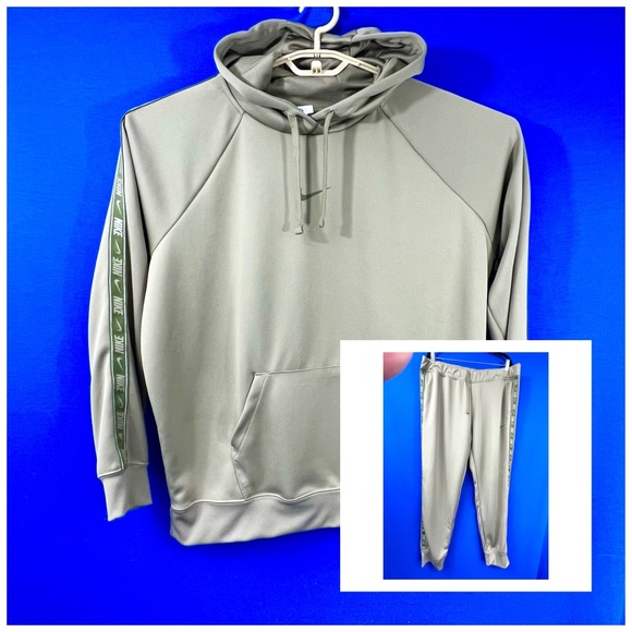 🏋️|•NIKE•| Two Piece Sweatsuit Sweatshirt Sweatpants Warm Up Set Size XL - Picture 5 of 16